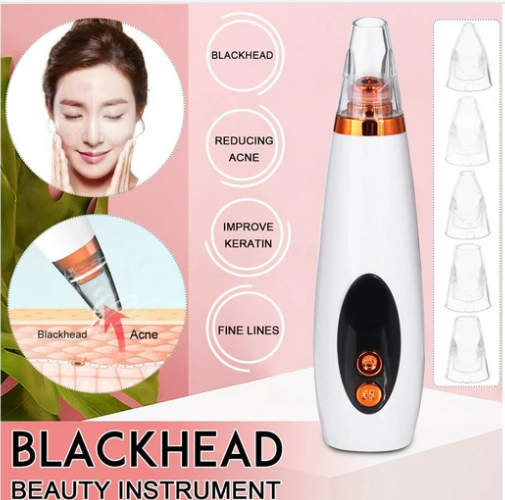 6 in 1 Electric Blackhead Remover Facial Skin Pore Cleaner Vacuum Acne Cleanser