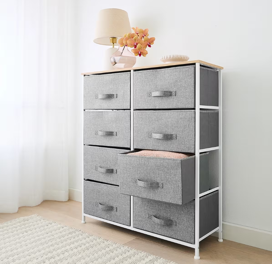 8 Drawer Chest - Grey