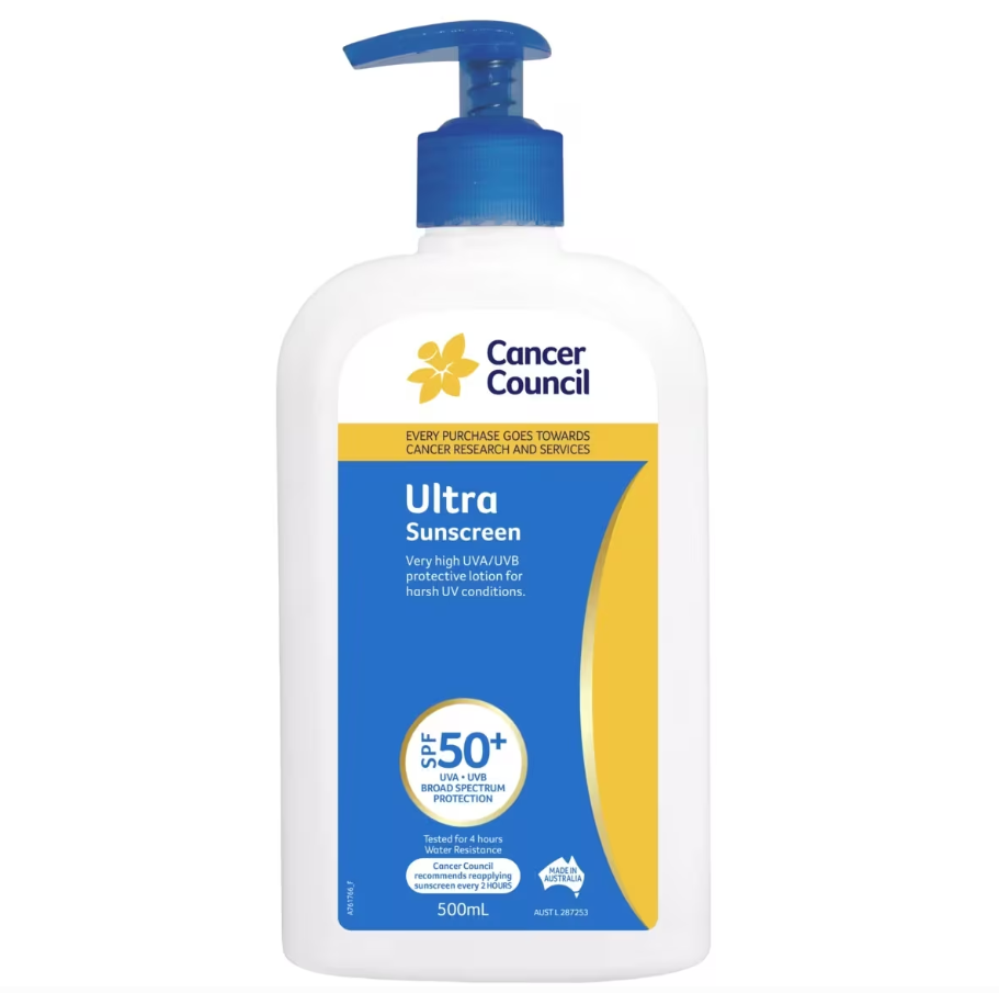 Cancer Council SPF50+ Ultra Sunscreen 500ml