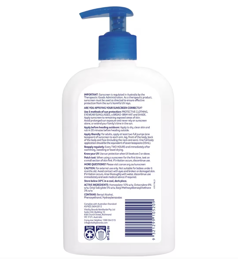 Cancer Council SPF50+ Ultra Sunscreen 500ml