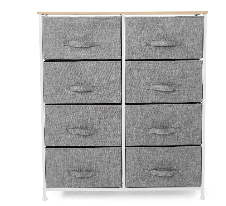 8 Drawer Chest - Grey