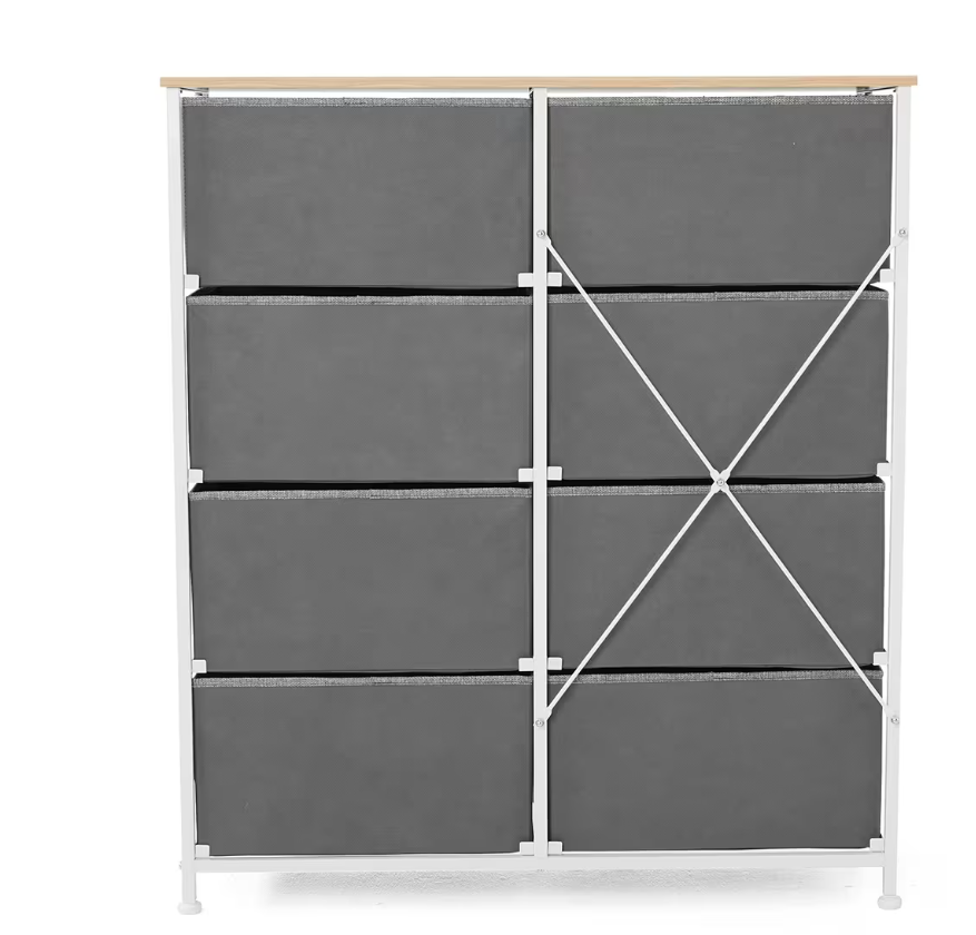 8 Drawer Chest - Grey