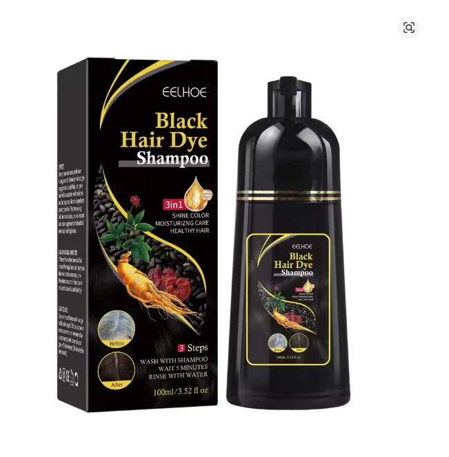 Instant Hair Colour Shampoo 3 In 1 For Hair Coverage 500ml
