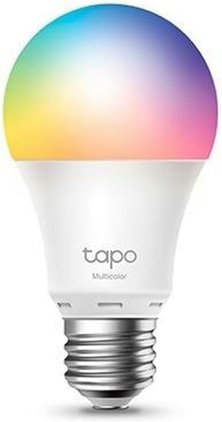 TP-Link Tapo Smart Wi-Fi Light Bulb, Multicolour, E27, 60W Equivalent, Preset, Schedule and Timer, Sunrise and Sunset Modes, Voice and Remote Control, Away Mode, No Hub Required (Tapo L530E)