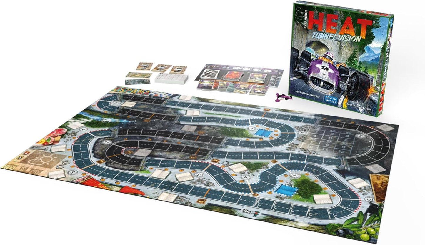 Asmodee | Days Of Wonder | Heat Tunnel Vision Expansion | Racing Strategy Game | 1+ Players, Ages 10+
