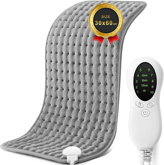 Heating Pad for Back Electric Heating Pad for Cramps Back Pain Relief with Auto Shut Off 10 Heat Settings Heat Pad Gifts for Women 30 * 60cm