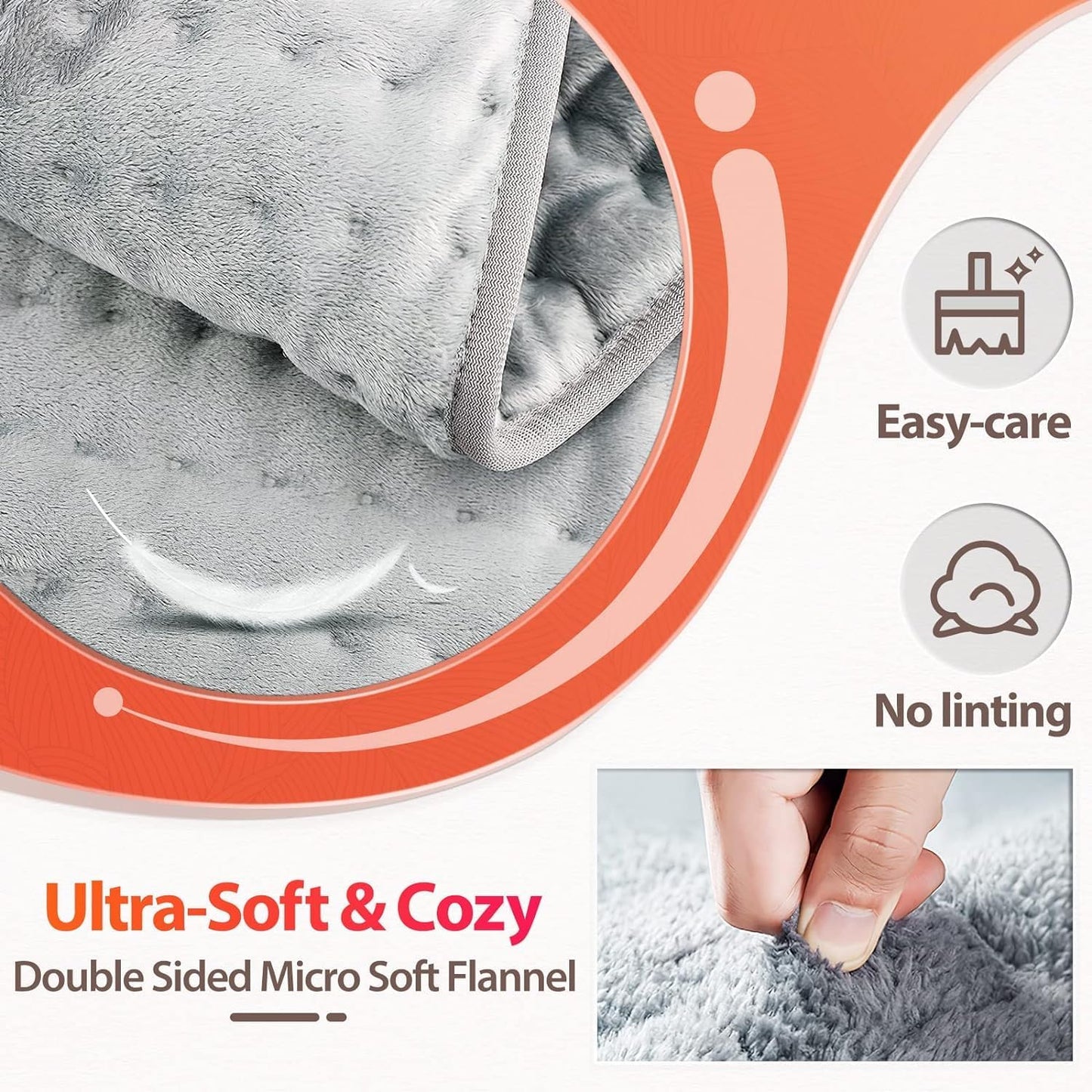 Heating Pad for Back Electric Heating Pad for Cramps Back Pain Relief with Auto Shut Off 10 Heat Settings Heat Pad Gifts for Women 30 * 60cm